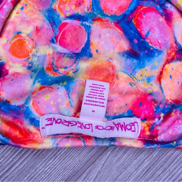 Leoma Lovegrove Knit Art to Wear Dress Womens med Blue Tropical turtle dress - Picture 3 of 4